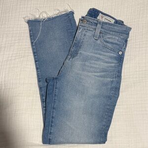 AG Mari Crop high-rise slim straight jeans
